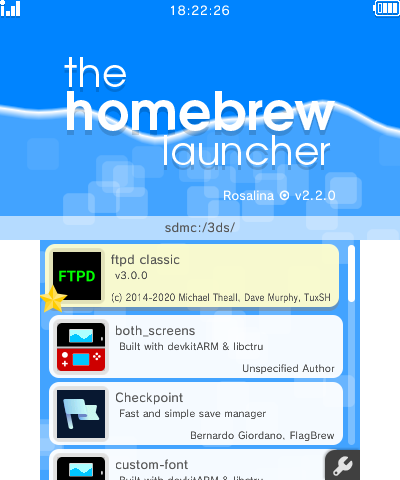Homebrew Menupng