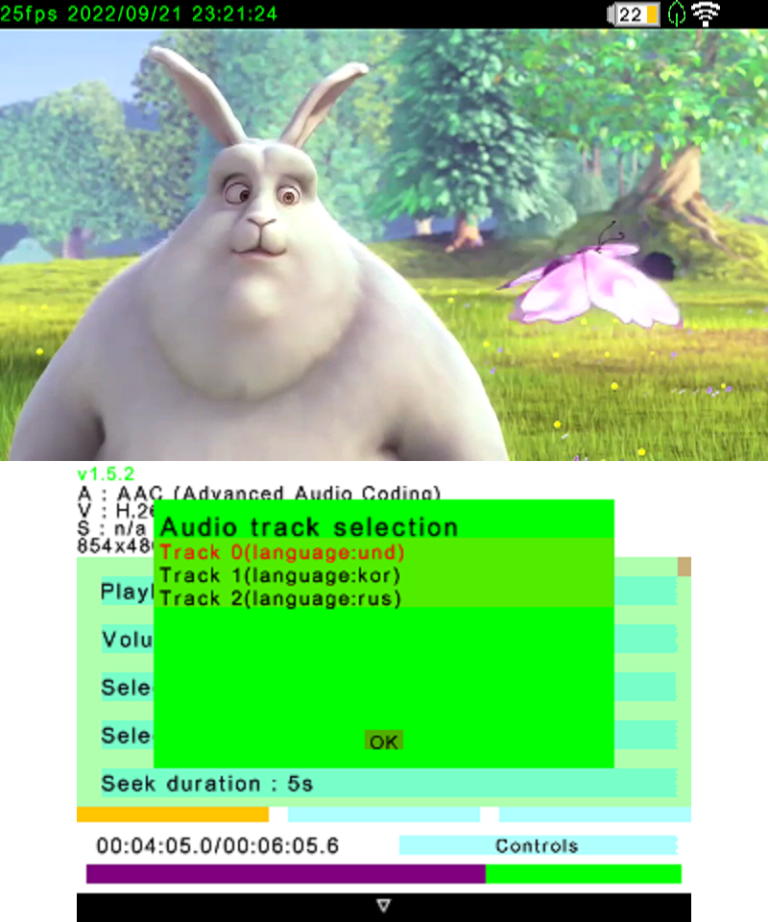 Video player for 3DS