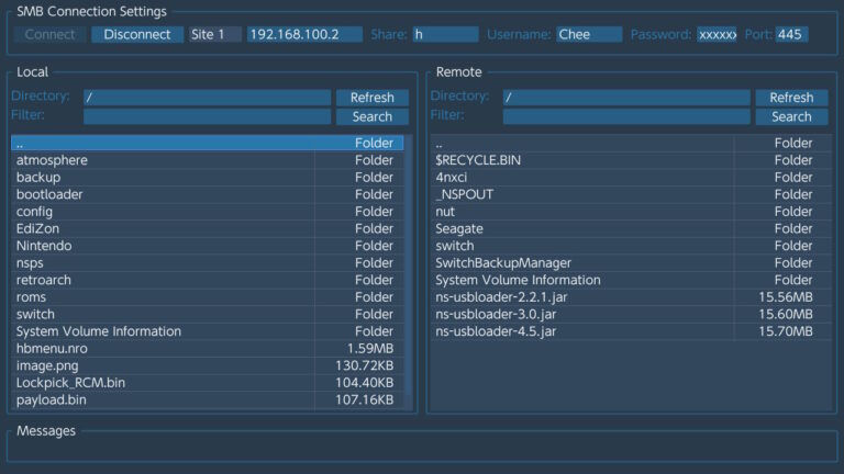 switch smb client